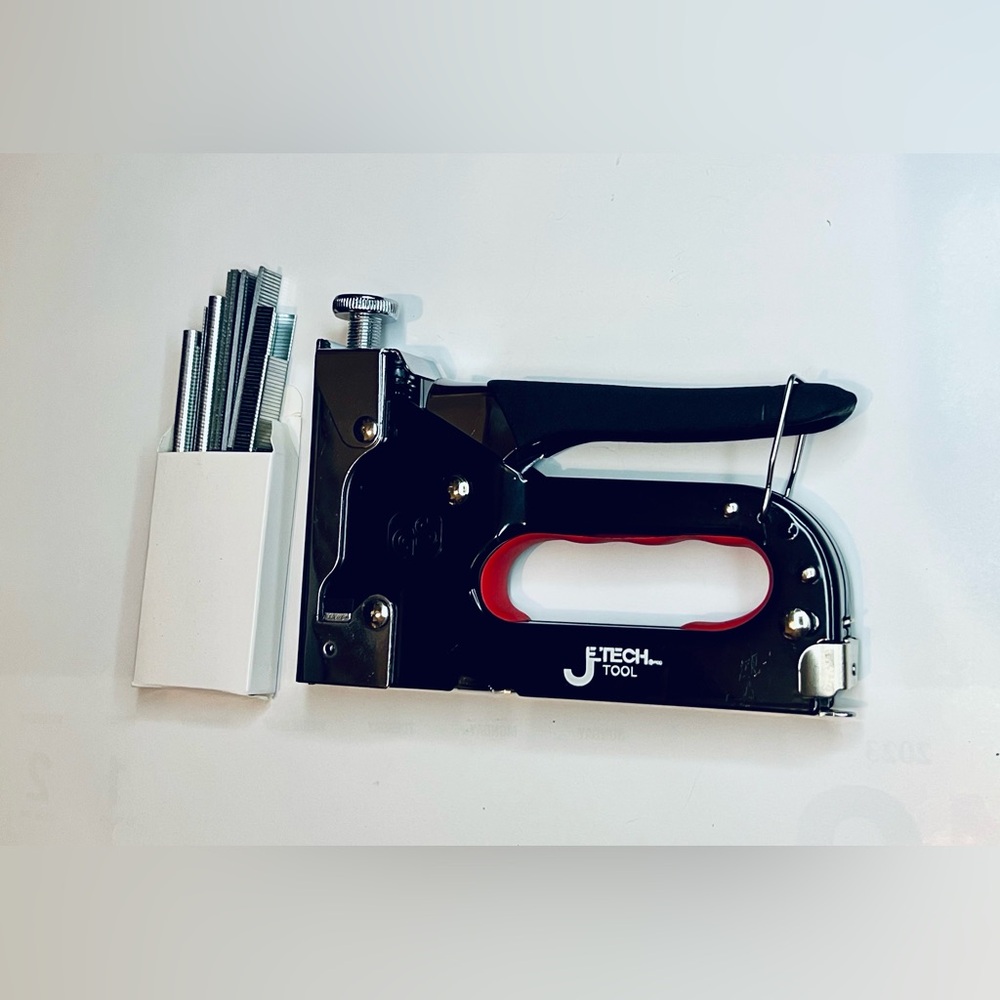 Staple Gun Construction Stapler Heavy Duty Air Nail Woodworking Household